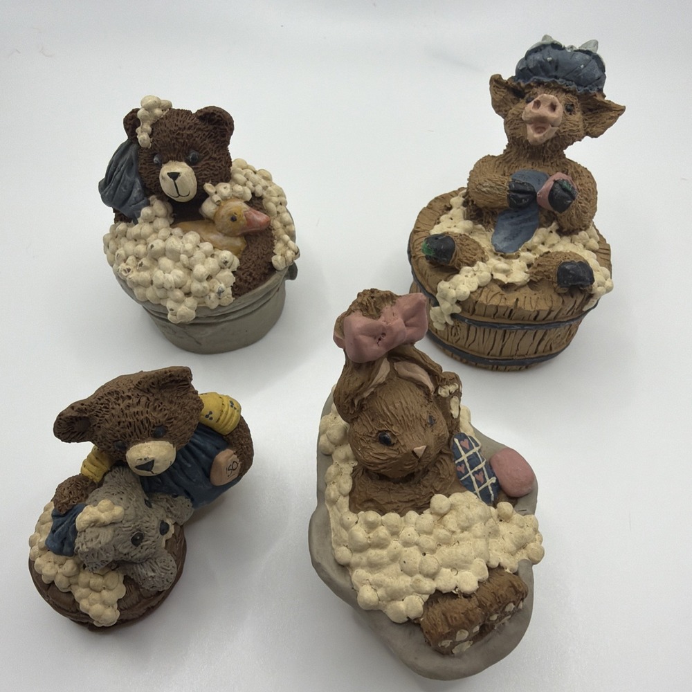 Carolyn Carpin Vintage Rare Beard Figurines From The Story Book Collection. 1984